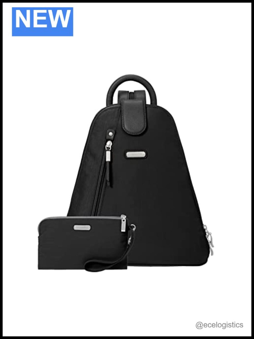 Convertible Backpack Sling Bag for Women RFID Blocking Nylon Water Repellent